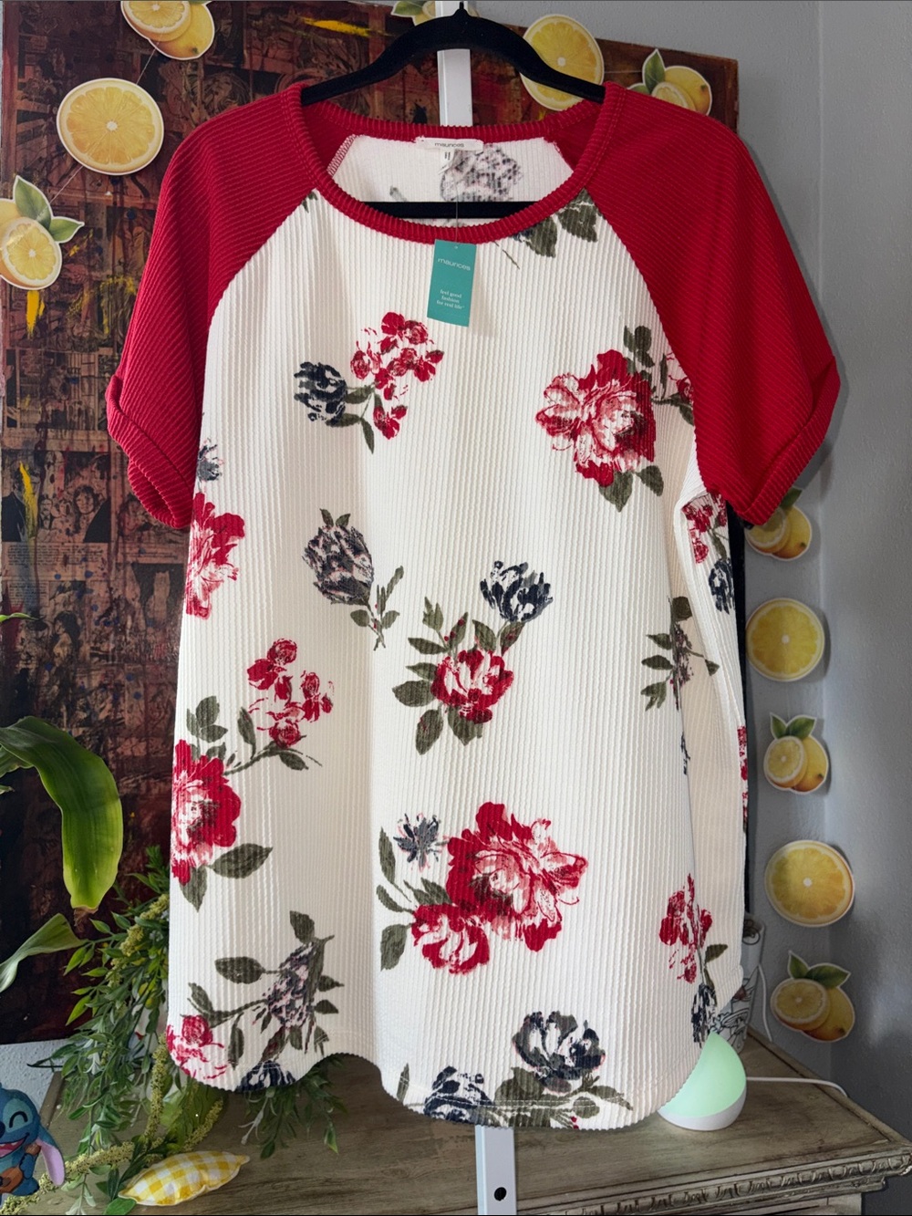 NWT Maurice’s Rose Blouse Size XL